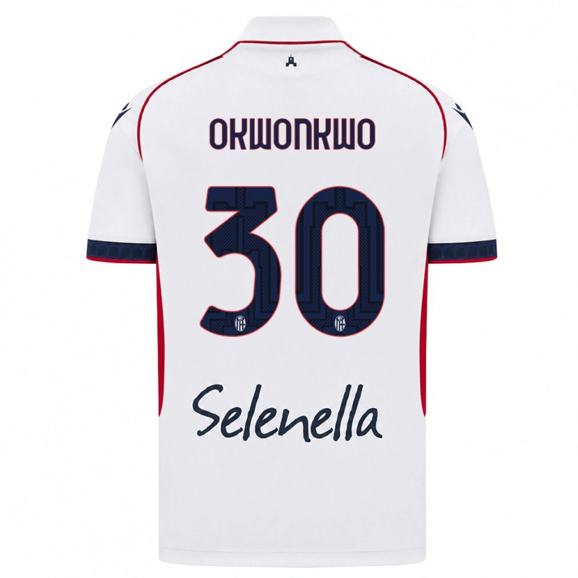 Danxen Femme Maillot Orji Okwonkwo #30 Blanc Rouge Bleu Roi Tenues Extérieur 2026/27 T-Shirt