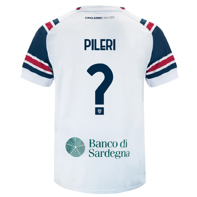 Danxen Femme Maillot Matteo Pileri #0 Blanc Rouge Vert Tenues Extérieur 2026/27 T-Shirt