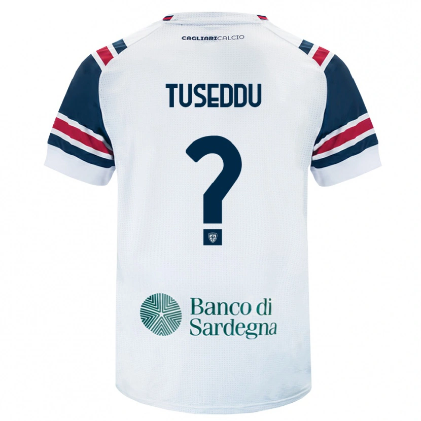 Danxen Femme Maillot Alessio Tuseddu #0 Blanc Rouge Vert Tenues Extérieur 2026/27 T-Shirt