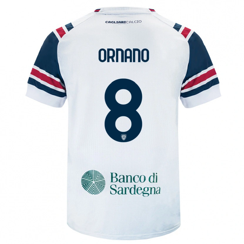 Danxen Femme Maillot Marco Ornano #8 Blanc Rouge Vert Tenues Extérieur 2026/27 T-Shirt