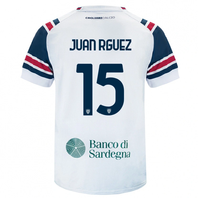 Danxen Femme Maillot Juan Rodríguez #15 Blanc Rouge Vert Tenues Extérieur 2026/27 T-Shirt