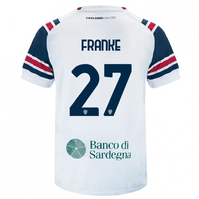 Danxen Femme Maillot Antoni Franke #27 Blanc Rouge Vert Tenues Extérieur 2026/27 T-Shirt