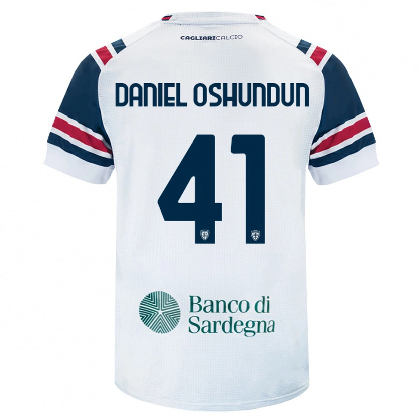 Danxen Femme Maillot Olasunkanmi Daniel Oshundun #41 Blanc Rouge Vert Tenues Extérieur 2026/27 T-Shirt