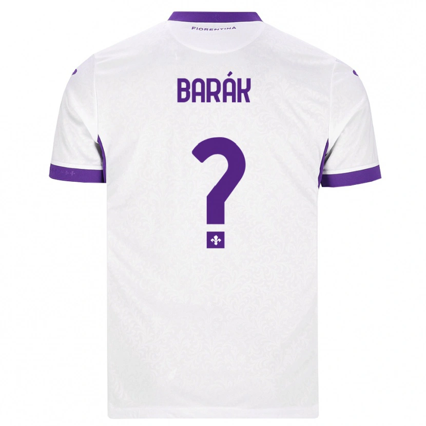 Danxen Femme Maillot Antonín Barák #0 Blanc Violet Tenues Extérieur 2026/27 T-Shirt