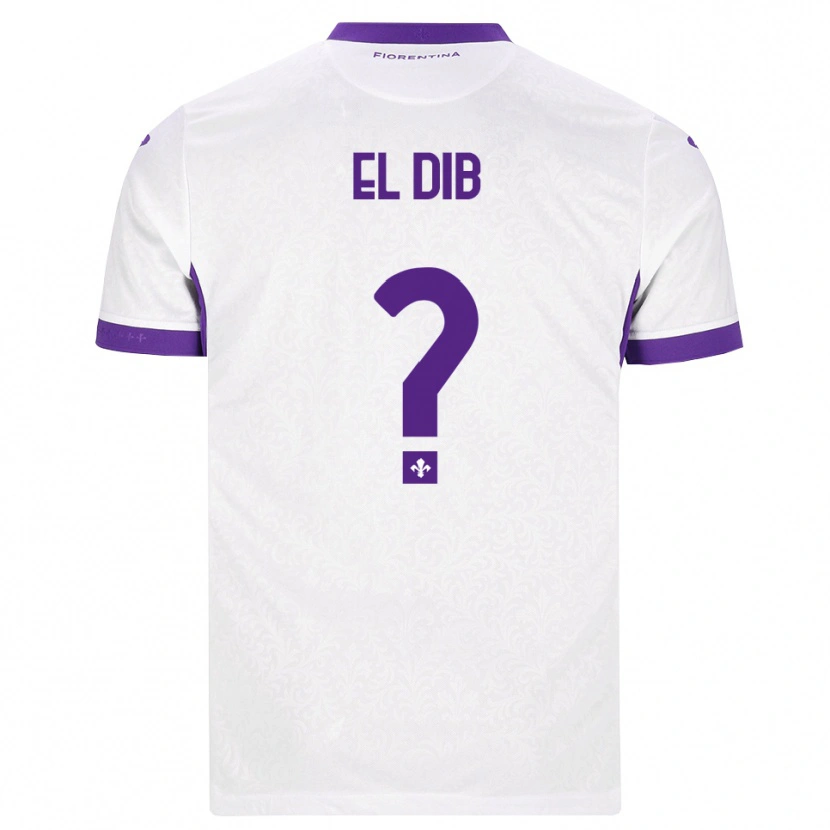 Danxen Femme Maillot Karim El Dib #0 Blanc Violet Tenues Extérieur 2026/27 T-Shirt