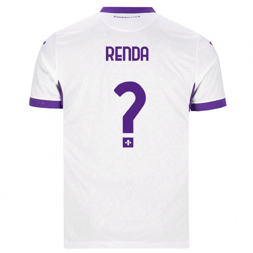 Danxen Femme Maillot Thomas Renda #0 Blanc Violet Tenues Extérieur 2026/27 T-Shirt