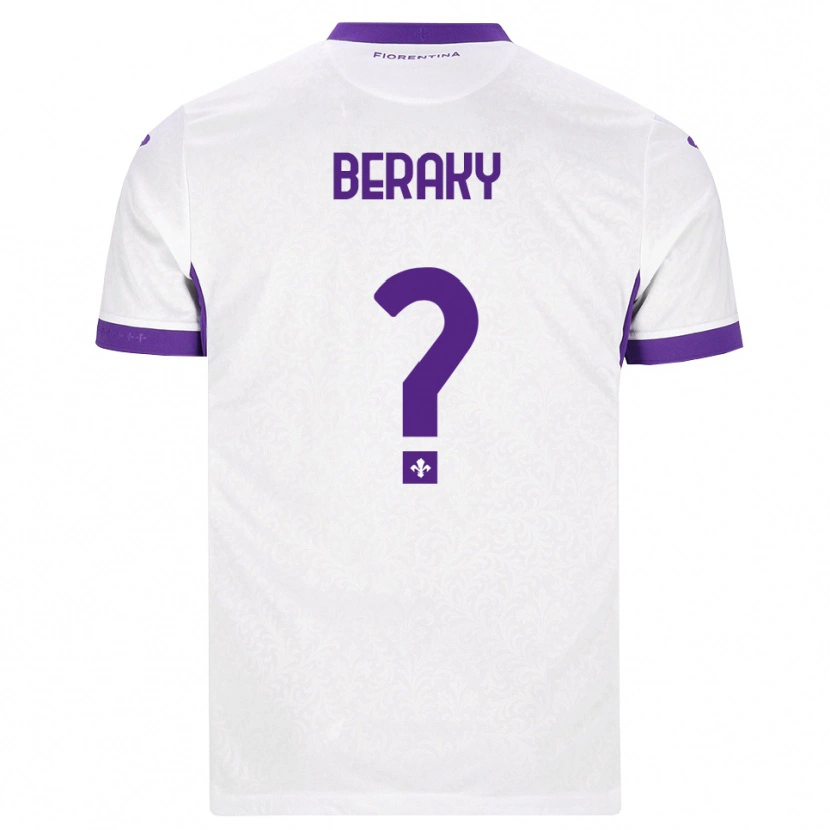 Danxen Femme Maillot Mussie Beraky #0 Blanc Violet Tenues Extérieur 2026/27 T-Shirt