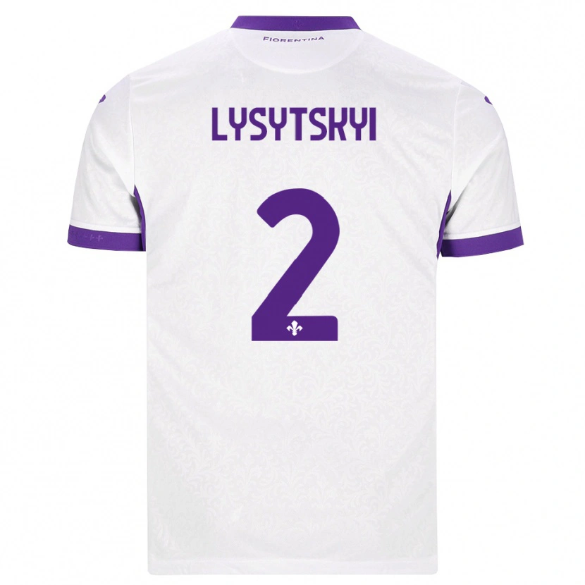 Danxen Femme Maillot Andriy Lysytskyi #2 Blanc Violet Tenues Extérieur 2026/27 T-Shirt