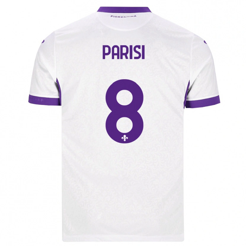 Danxen Femme Maillot Alice Parisi #8 Blanc Violet Tenues Extérieur 2026/27 T-Shirt