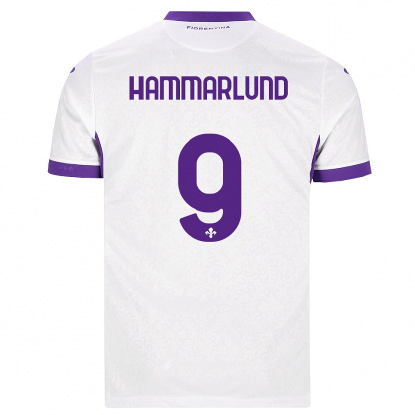 Danxen Femme Maillot Pauline Hammarlund #9 Blanc Violet Tenues Extérieur 2026/27 T-Shirt
