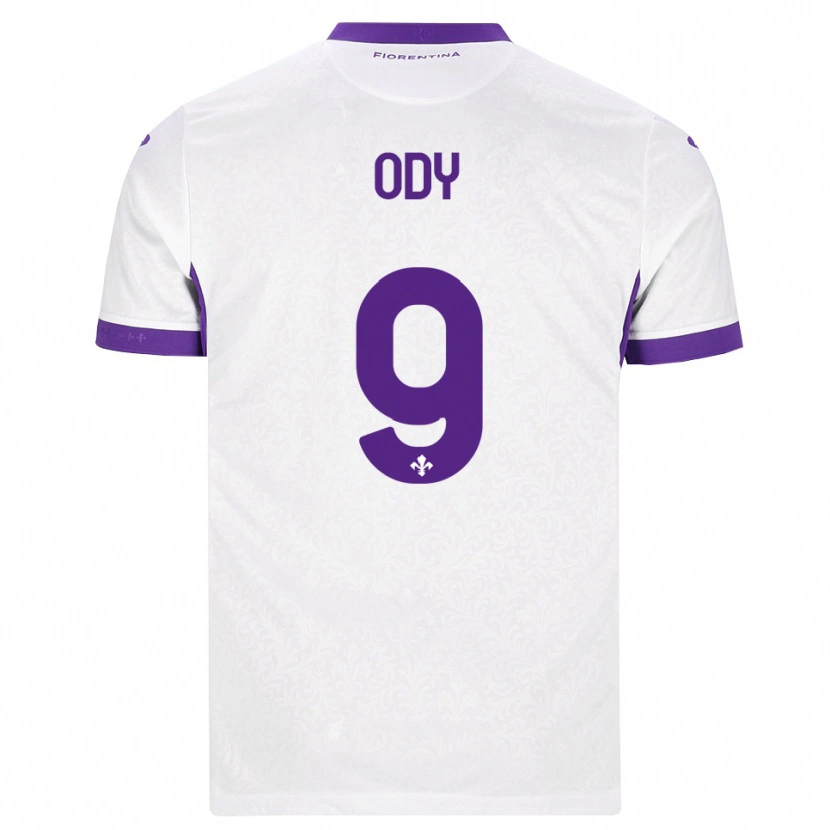 Danxen Femme Maillot Edwin Ody #9 Blanc Violet Tenues Extérieur 2026/27 T-Shirt