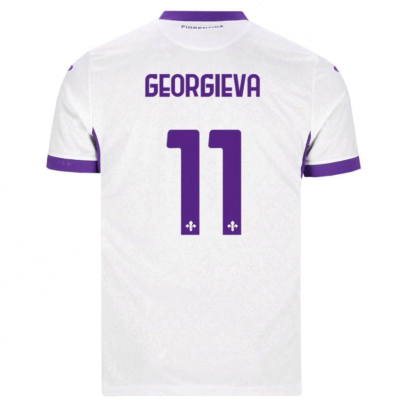 Danxen Femme Maillot Marina Georgieva #11 Blanc Violet Tenues Extérieur 2026/27 T-Shirt