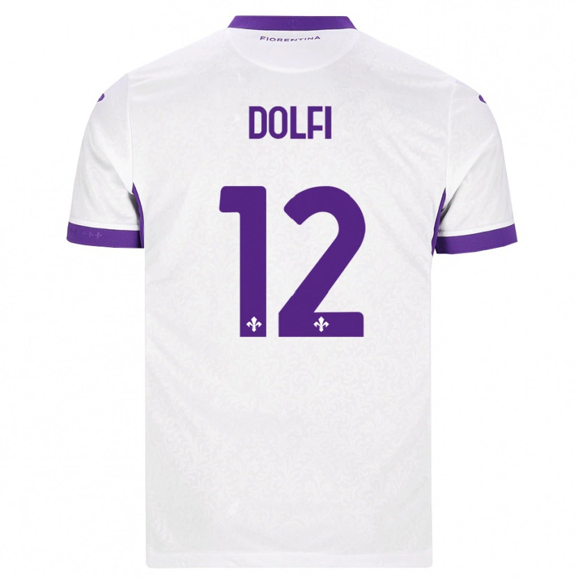 Danxen Femme Maillot Brando Dolfi #12 Blanc Violet Tenues Extérieur 2026/27 T-Shirt