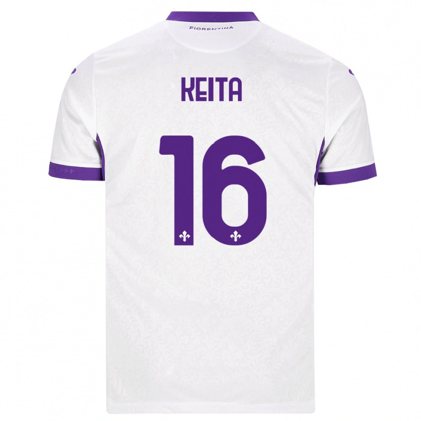 Danxen Femme Maillot Bala Keita #16 Blanc Violet Tenues Extérieur 2026/27 T-Shirt