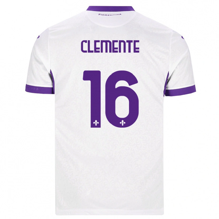 Danxen Femme Maillot Raffaele Clemente #16 Blanc Violet Tenues Extérieur 2026/27 T-Shirt