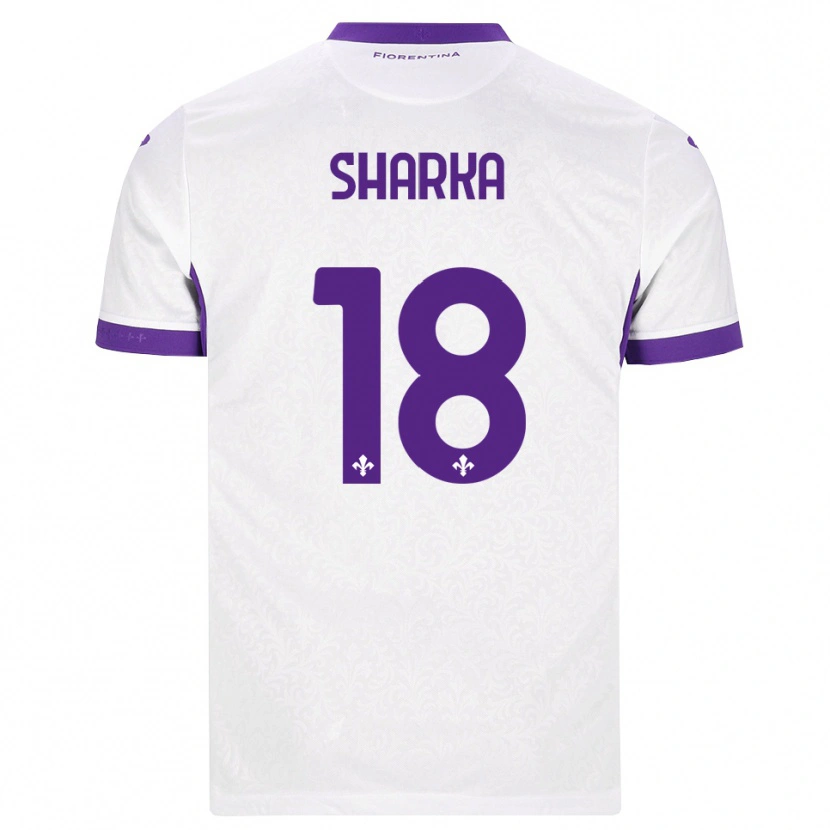 Danxen Femme Maillot Gentjan Sharka #18 Blanc Violet Tenues Extérieur 2026/27 T-Shirt