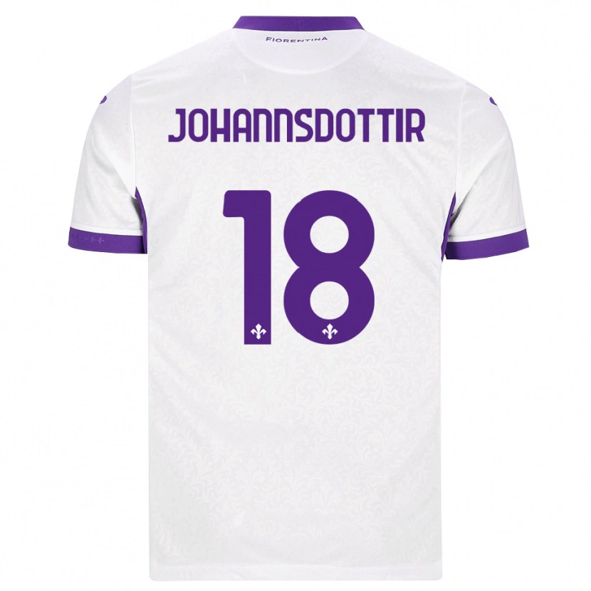 Danxen Femme Maillot Alexandra Johannsdottir #18 Blanc Violet Tenues Extérieur 2026/27 T-Shirt