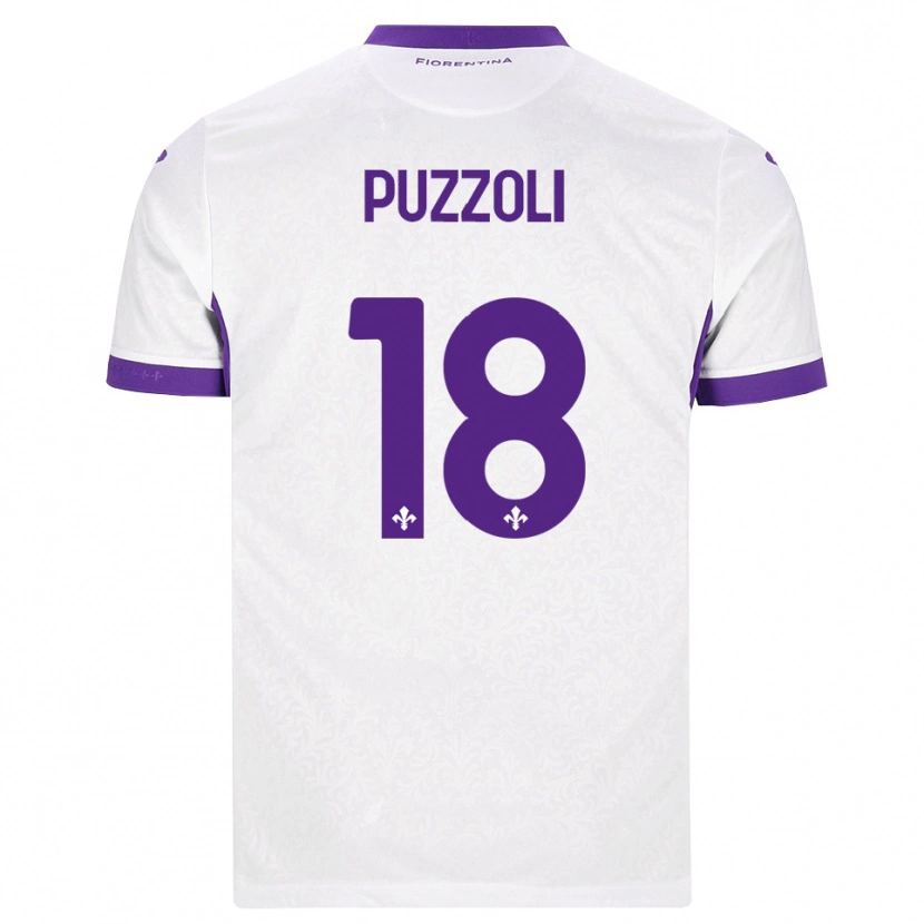 Danxen Femme Maillot Giorgio Puzzoli #18 Blanc Violet Tenues Extérieur 2026/27 T-Shirt