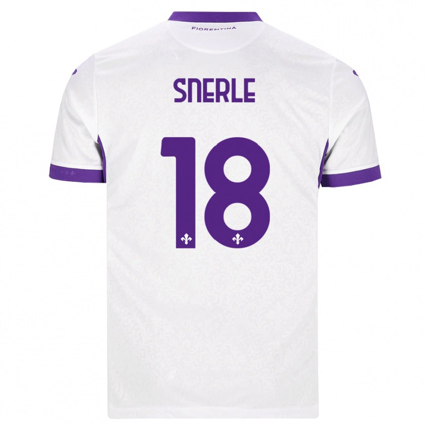 Danxen Femme Maillot Emma Strøm Snerle #18 Blanc Violet Tenues Extérieur 2026/27 T-Shirt