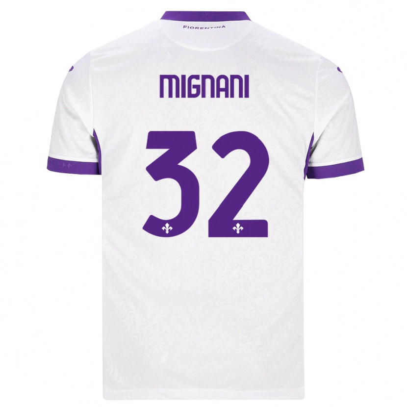 Danxen Femme Maillot Carlo Mignani #32 Blanc Violet Tenues Extérieur 2026/27 T-Shirt