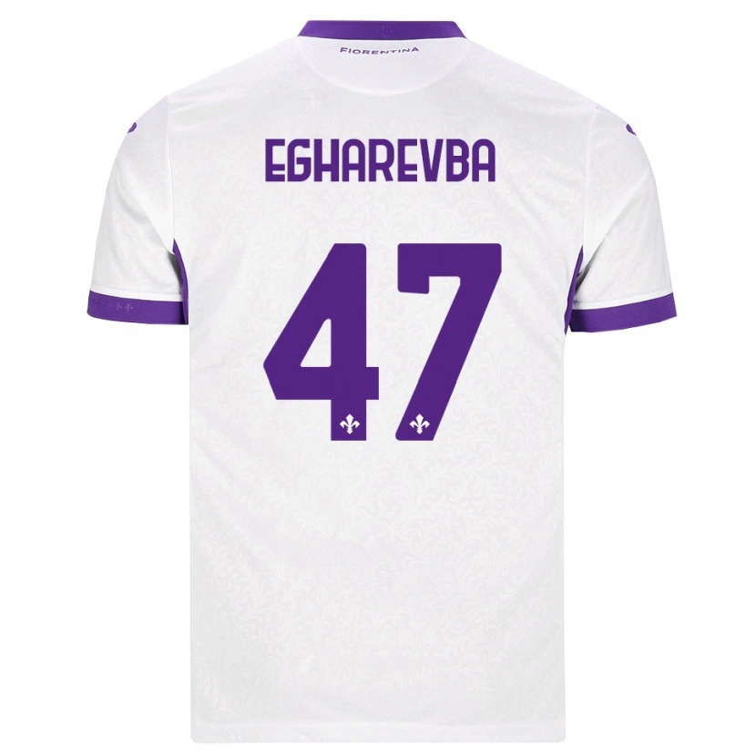 Danxen Femme Maillot Fortune Egharevba #47 Blanc Violet Tenues Extérieur 2026/27 T-Shirt