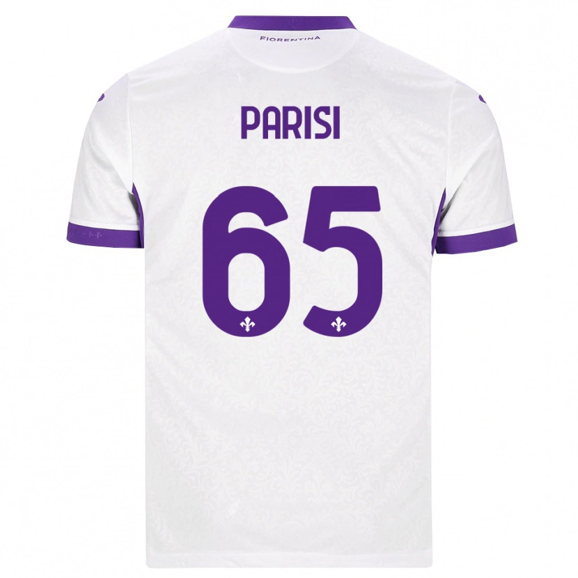 Danxen Femme Maillot Fabiano Parisi #65 Blanc Violet Tenues Extérieur 2026/27 T-Shirt