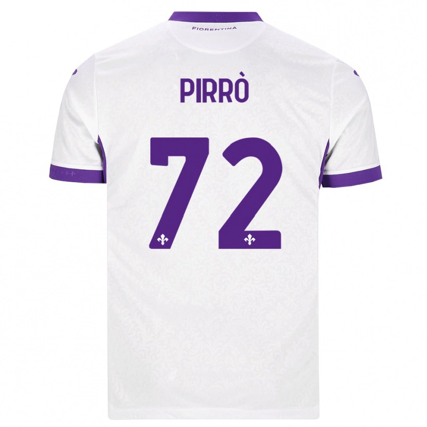 Danxen Femme Maillot Antonio Pirrò #72 Blanc Violet Tenues Extérieur 2026/27 T-Shirt