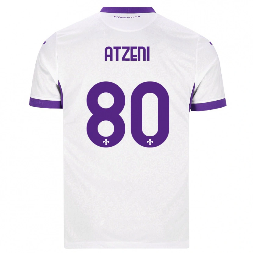 Danxen Femme Maillot Davide Atzeni #80 Blanc Violet Tenues Extérieur 2026/27 T-Shirt