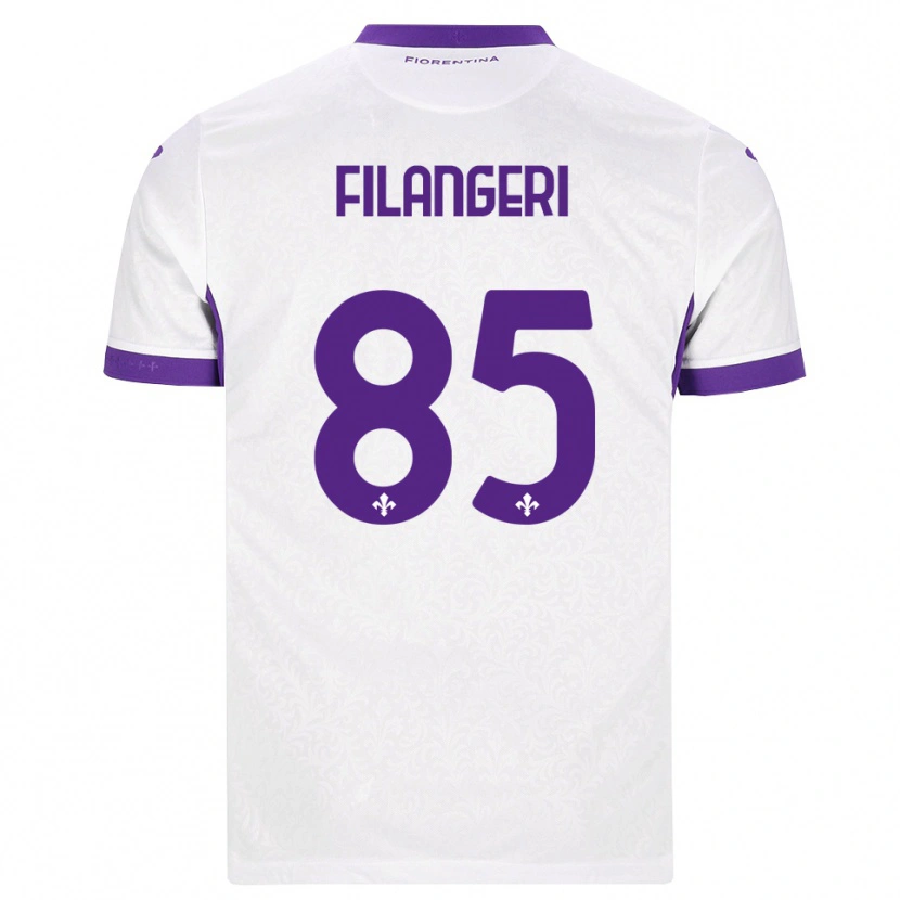 Danxen Femme Maillot Maria Luisa Filangeri #85 Blanc Violet Tenues Extérieur 2026/27 T-Shirt