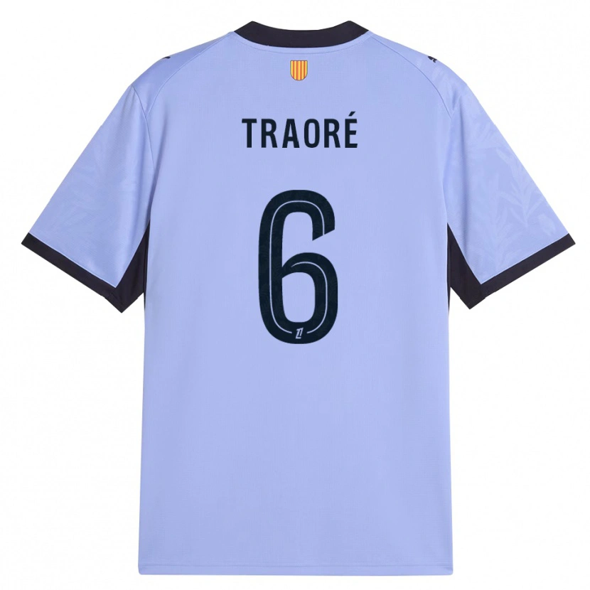 Danxen Femme Maillot Soumaïla Traoré #6 Lavande Noir Troisieme 2026/27 T-Shirt