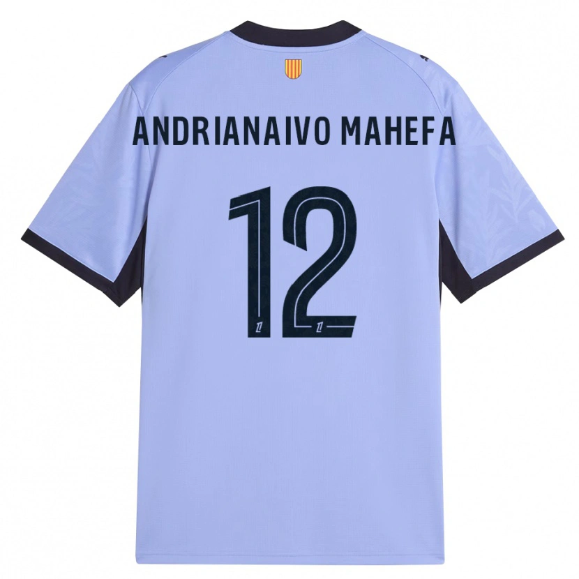 Danxen Femme Maillot Mathis Andrianaivo Mahefa #12 Lavande Noir Troisieme 2026/27 T-Shirt