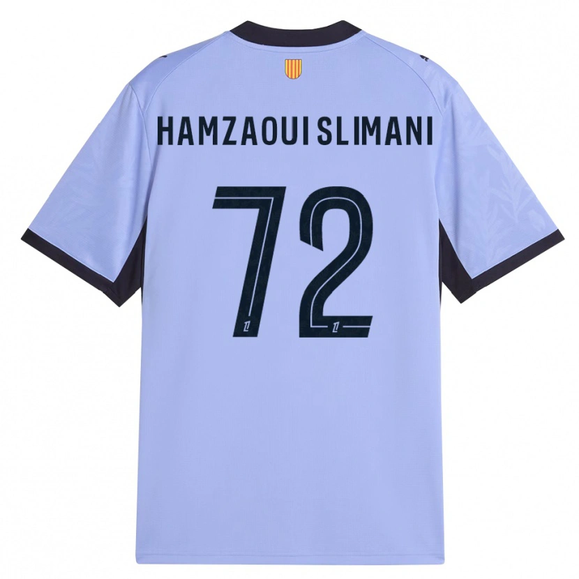 Danxen Femme Maillot Hilan Hamzaoui Slimani #72 Lavande Noir Troisieme 2026/27 T-Shirt