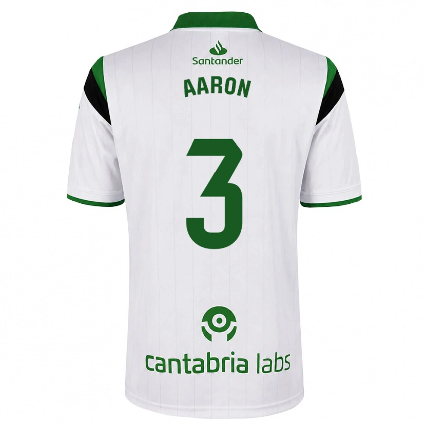 Danxen Femme Maillot Aarón Martín #3 Blanc Vert Noir Tenues Domicile 2026/27 T-Shirt