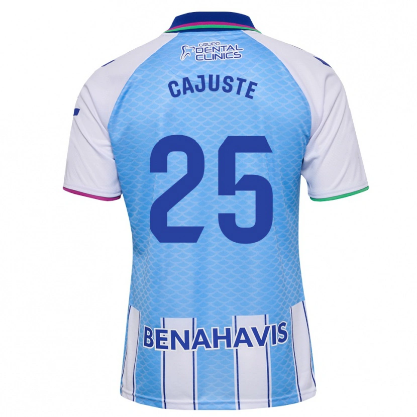 Danxen Femme Maillot Jens Cajuste #25 Bleu Ciel Profond Blanc Tenues Domicile 2026/27 T-Shirt