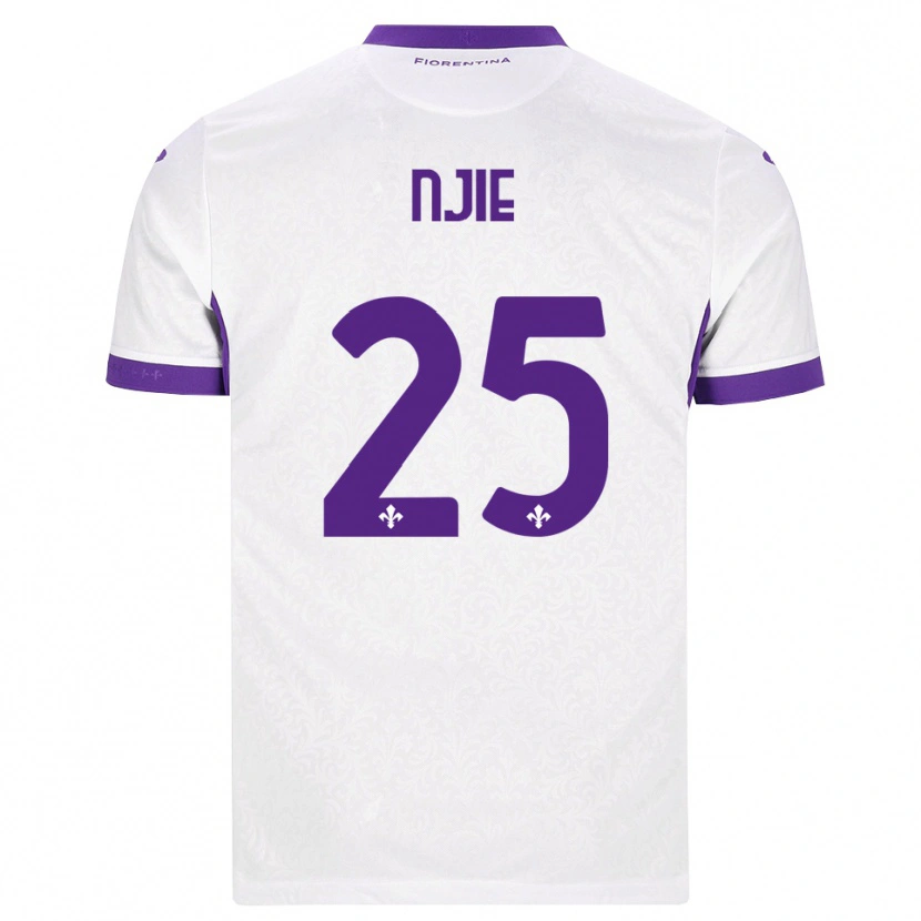 Danxen Femme Maillot Alieu Njie #25 Blanc Violet Tenues Extérieur 2026/27 T-Shirt