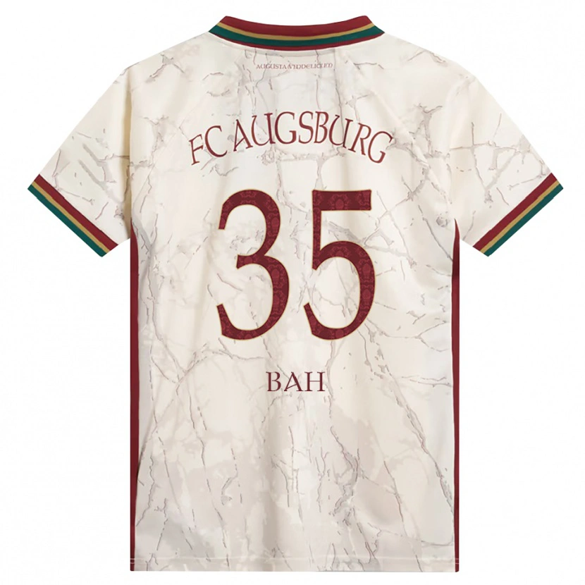 Danxen Enfant Maillot Juma Bah #35 Vert Riz Blanc Bourgogne Tenues Domicile 2026/27 T-Shirt