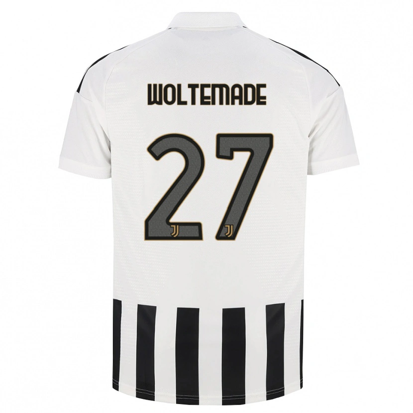 Danxen Enfant Maillot Nick Woltemade #27 Noir Blanc Marron Tenues Domicile 2026/27 T-Shirt