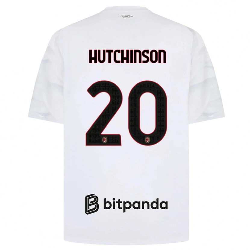 Danxen Enfant Maillot Omari Hutchinson #20 Blanc Rouge Noir Tenues Extérieur 2026/27 T-Shirt