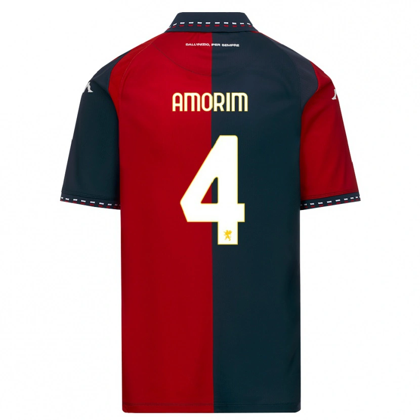 Danxen Enfant Maillot Alexsandro Amorim De Freitas Filho #4 Rouge Noir Blanc Tenues Domicile 2026/27 T-Shirt