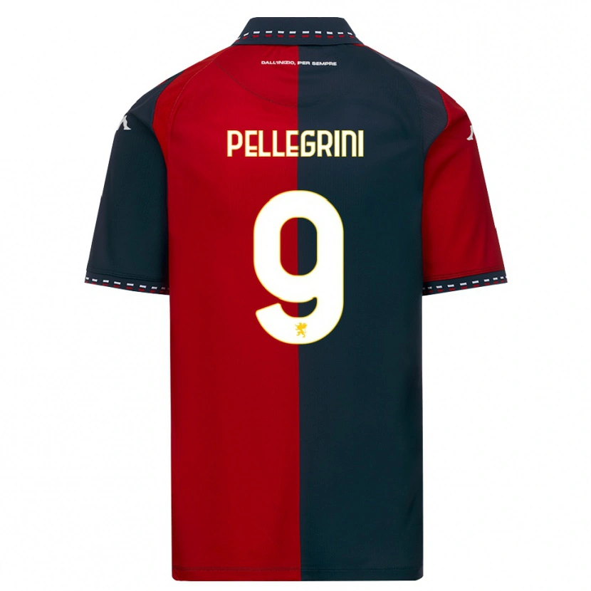 Danxen Enfant Maillot Fernando Pellegrini #9 Rouge Noir Blanc Tenues Domicile 2026/27 T-Shirt