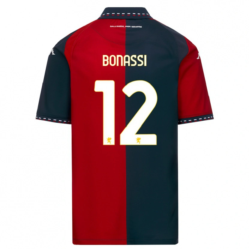 Danxen Enfant Maillot Lorenzo Bonassi #12 Rouge Noir Blanc Tenues Domicile 2026/27 T-Shirt