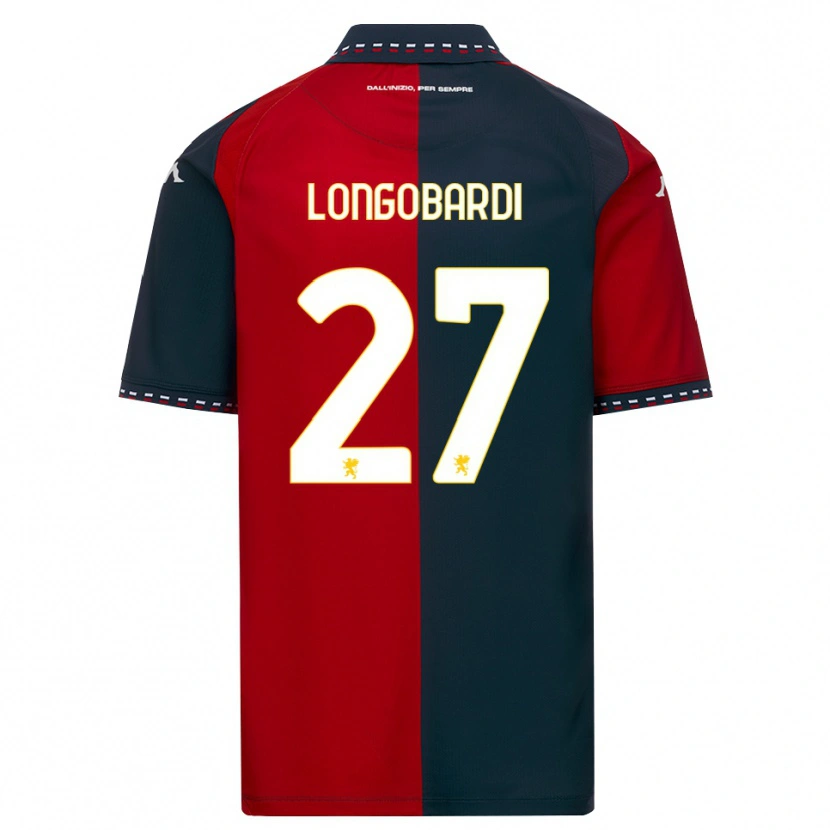 Danxen Enfant Maillot Giovanni Longobardi #27 Rouge Noir Blanc Tenues Domicile 2026/27 T-Shirt