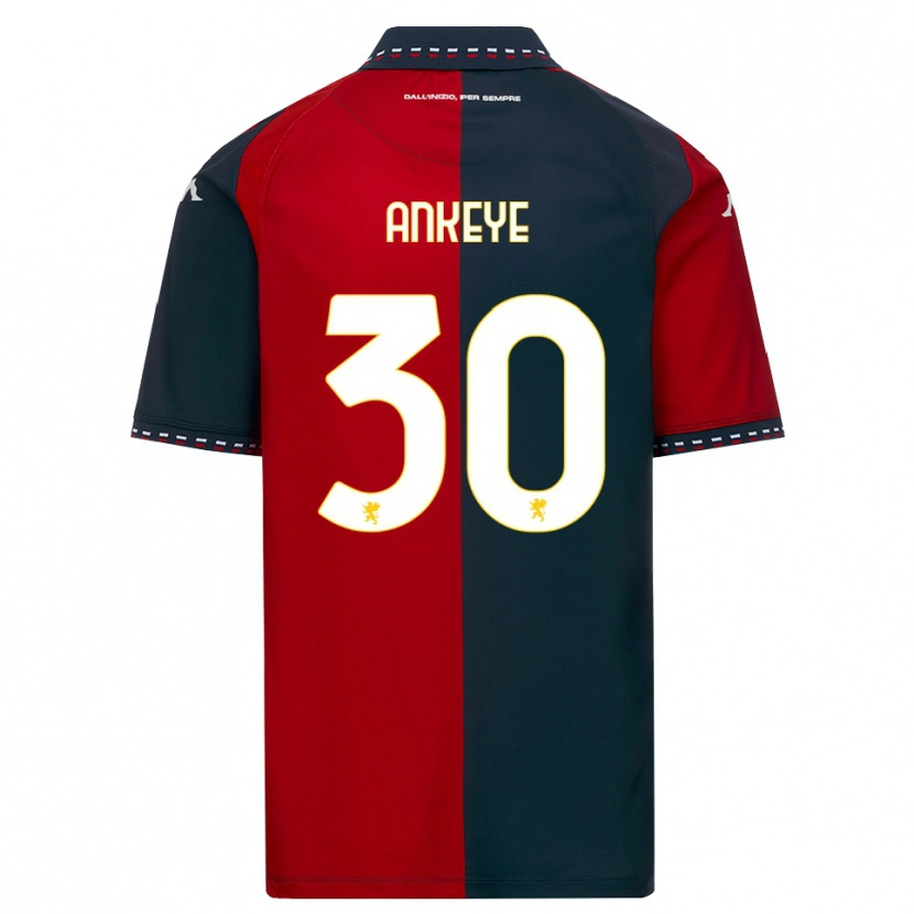 Danxen Enfant Maillot David Ankeye #30 Rouge Noir Blanc Tenues Domicile 2026/27 T-Shirt