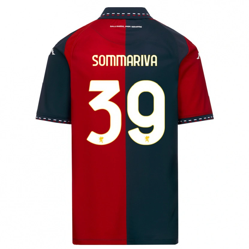 Danxen Enfant Maillot Daniele Sommariva #39 Rouge Noir Blanc Tenues Domicile 2026/27 T-Shirt