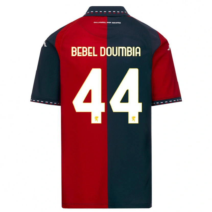 Danxen Enfant Maillot Chec Bebel Doumbia #44 Rouge Noir Blanc Tenues Domicile 2026/27 T-Shirt