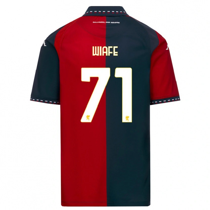 Danxen Enfant Maillot Samuel Wiafe #71 Rouge Noir Blanc Tenues Domicile 2026/27 T-Shirt
