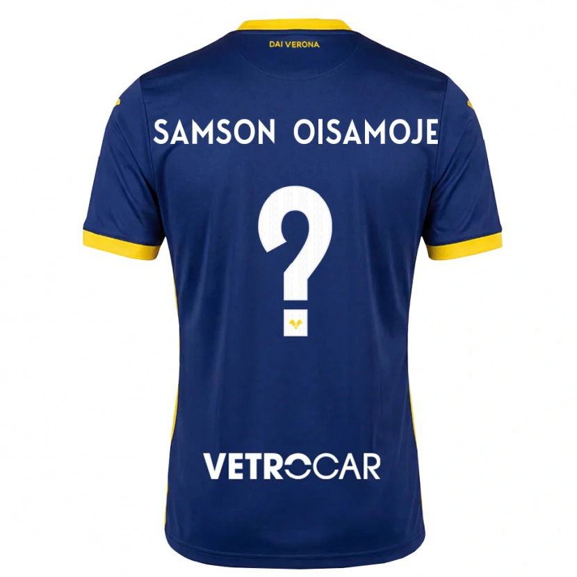 Danxen Enfant Maillot Junior Samson Oisamoje #0 Bleu Roi Jaune Blanc Tenues Domicile 2026/27 T-Shirt