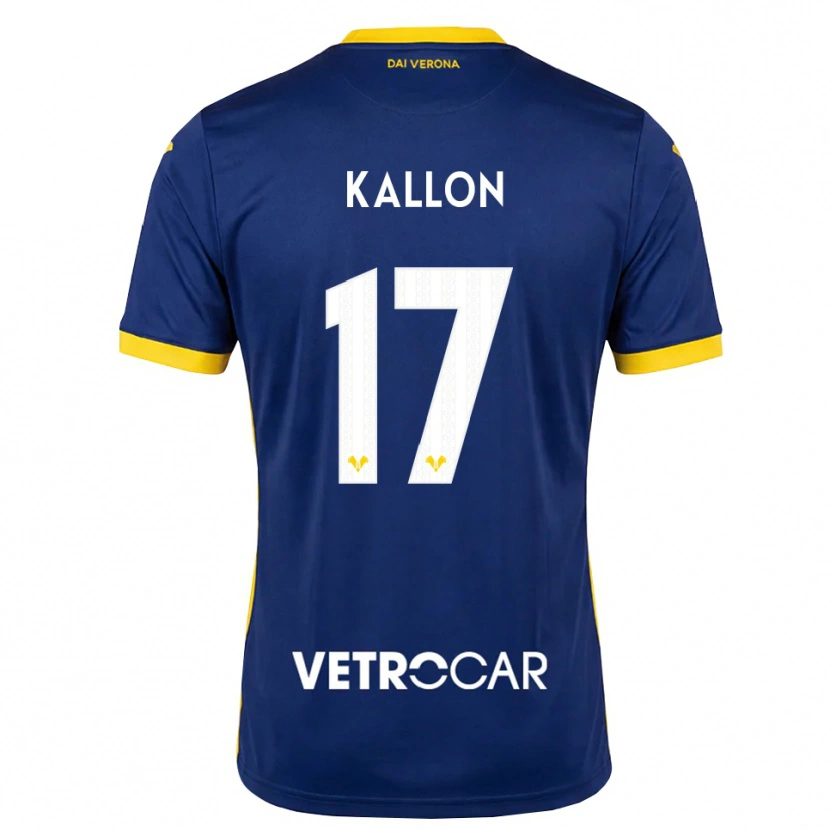 Danxen Enfant Maillot Yayah Kallon #17 Bleu Roi Jaune Blanc Tenues Domicile 2026/27 T-Shirt