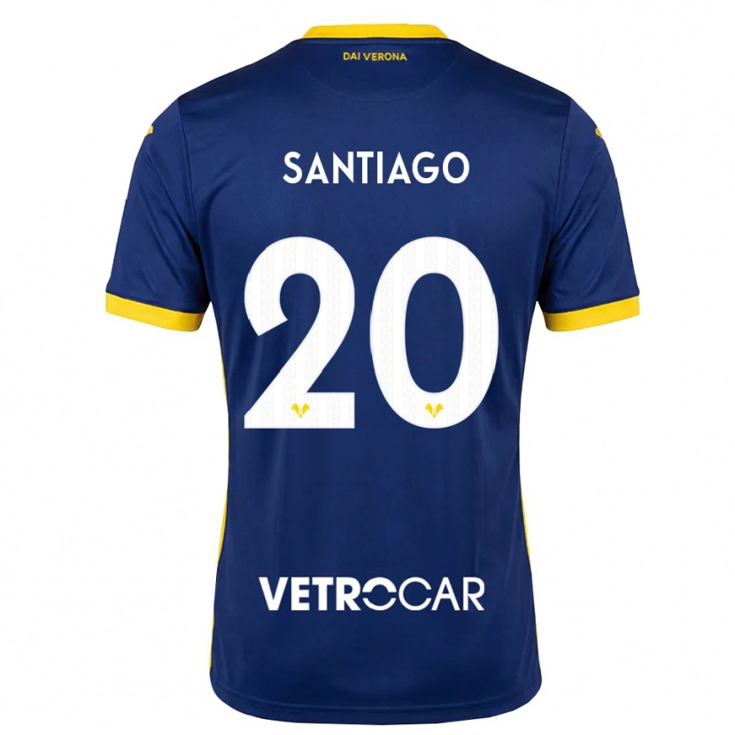 Danxen Enfant Maillot Yellu Santiago #20 Bleu Roi Jaune Blanc Tenues Domicile 2026/27 T-Shirt