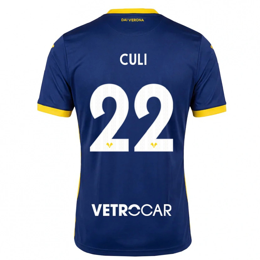 Danxen Enfant Maillot Daniel Culi #22 Bleu Roi Jaune Blanc Tenues Domicile 2026/27 T-Shirt